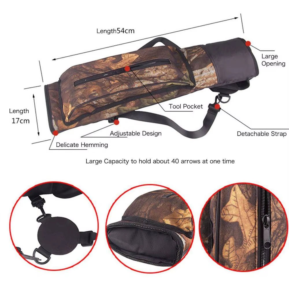 Hot 54Cm Archery Circle Fleece Arrow Pot Bag Shoulder Can Hang Large Capacity Arrow Bag Bow Quiver Arrow Pot Arrow Bag