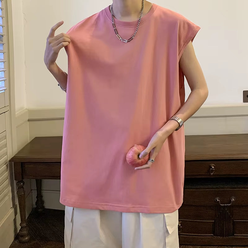 Mens Tank Top Cotton Sleeveless Blouse Casual Vest Men Bodybuilding Bottoming Undershirt Camiseta Sin Mangas Deporte Hombre