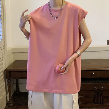 Mens Tank Top Cotton Sleeveless Blouse Casual Vest Men Bodybuilding Bottoming Undershirt Camiseta Sin Mangas Deporte Hombre