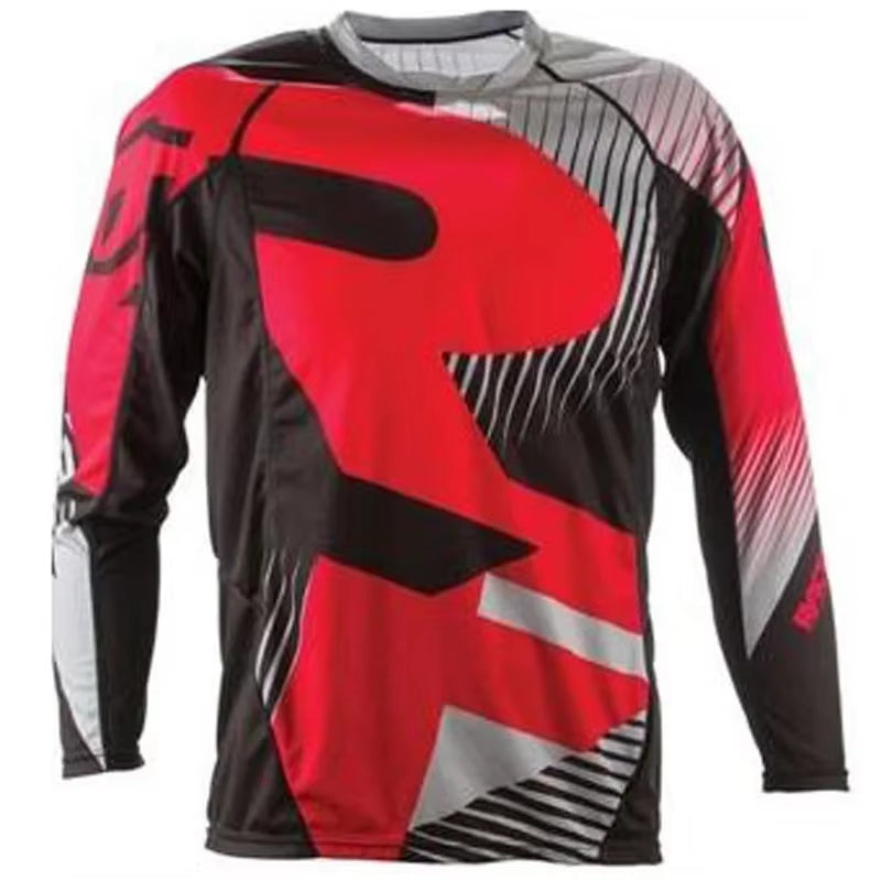 Summer MTB Road Motocross Shirt Men Breathable Mountain Bike Mtb Long Sleeve Racing Professional Quick-Drying Cycling Jersey
